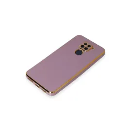 Newface Xiaomi Redmi Note 9 Kılıf Volet Silikon - Mor