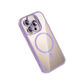 Joko Apple Iphone 15 Pro Max Remim Lensli Magsafe Standlı Kapak - Lila