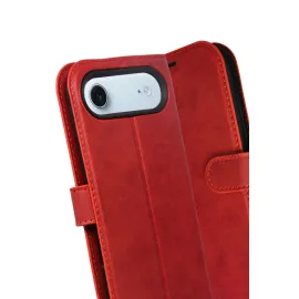 Newface Apple Iphone 17 Air Trend S Plus Kapaklı Kılıf - Kırmızı