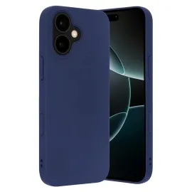 Newface Apple Iphone 17 Nano Içi Kadife Silikon - Lacivert