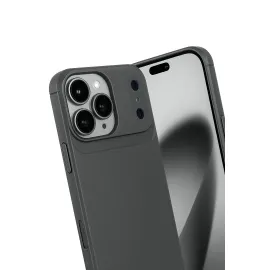 Newface Apple Iphone 17 Pro Max Auto Focus Karbon Kapak - Gri