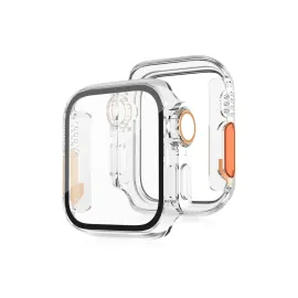 Newface Apple Watch 45mm Watch 49mm Kasa Dönüştürücü ve Ekran Koruyucu - Şeffaf