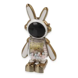 Newface Astro Stand Tavşan Astronot - Beyaz