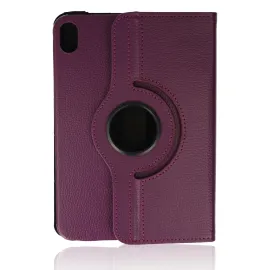 Newface iPad Mini 6 Kılıf 360 Tablet Deri Kılıf - Mürdüm