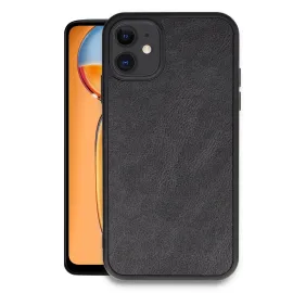 Newface Iphone 11 Kılıf Aras Deri Kapak - Siyah