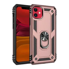 Newface Iphone 11 Kılıf Sofya Yüzüklü Silikon Kapak - Rose