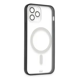 Newface Iphone 12 Pro Kılıf Grand Magneticsafe Kapak - Siyah