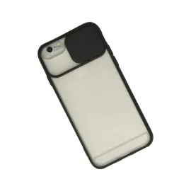 Newface Iphone 6 Plus Kılıf Palm Buzlu Kamera Sürgülü Silikon - Siyah