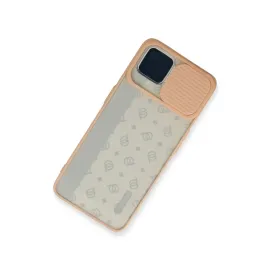 Newface Oppo Reno 4 Lite Kılıf Palm Buzlu Kamera Sürgülü Silikon - Pembe