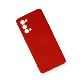 Newface Oppo Reno 5 Pro Kılıf Nano Içi Kadife Silikon - Kırmızı