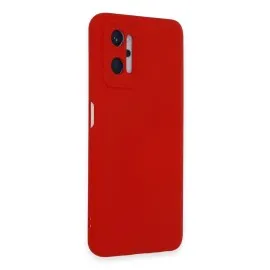 Newface Realme 9I 4G Kılıf Nano Içi Kadife Silikon - Kırmızı