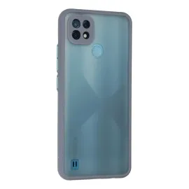 Newface Realme C21 Kılıf Montreal Silikon Kapak - Gri