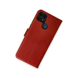 Newface Realme C25 Kılıf Trend S Plus Kapaklı Kılıf - Kırmızı
