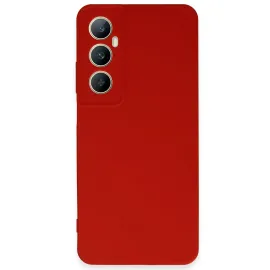 Newface Realme C65 Kılıf First Silikon - Kırmızı