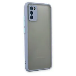 Newface Samsung Galaxy A02S Kılıf Montreal Silikon Kapak - Gri