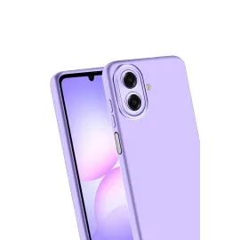 Newface Samsung Galaxy A07 Nano Içi Kadife Silikon - Lila