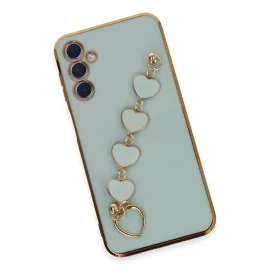 Newface Samsung Galaxy A24 4G Kılıf Esila Silikon - Su Yeşili