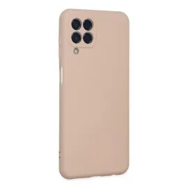Newface Samsung Galaxy M33 Kılıf Nano Içi Kadife Silikon - Pudra