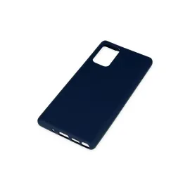 Newface Samsung Galaxy Note 20 Kılıf Nano Içi Kadife Silikon - Lacivert