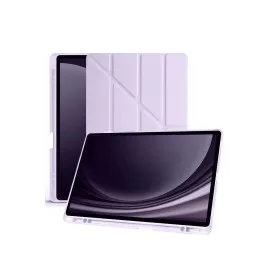 Newface Samsung Galaxy X610 Tab S9 Fe Plus 12.4 Kılıf Kalemlikli Mars Tablet Kılıfı - Açık Mor