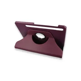 Newface Samsung Galaxy X800 Tab S8 Plus 12.4 Kılıf 360 Tablet Deri Kılıf - Mürdüm