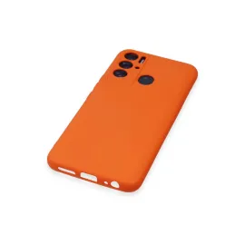 Newface Tecno Pova Neo Kılıf Nano Içi Kadife Silikon - Turuncu