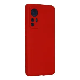 Newface Xiaomi Mi 12 Kılıf Nano Içi Kadife Silikon - Kırmızı