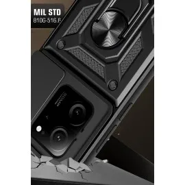 Newface Xiaomi Mi 13T Pro Kılıf Pars Lens Yüzüklü Silikon - Yeşil