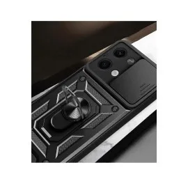Newface Xiaomi Poco X6 Kılıf Pars Lens Yüzüklü Silikon - Yeşil