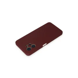 Newface Xiaomi Redmi Note 12 4G Kılıf Nano Içi Kadife Silikon - Bordo