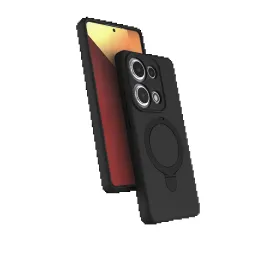 Newface Xiaomi Redmi Note 13 Pro 4G Regal Magsafe Standlı Kapak - Siyah