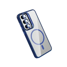 Joko Samsung Galaxy S25 Remim Lensli Magsafe Standlı Kapak - Lacivert