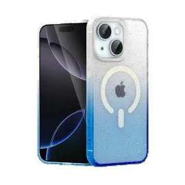 Newface Apple Iphone 15 Plus Pummel Shiny Magsafe Kapak - Mavi