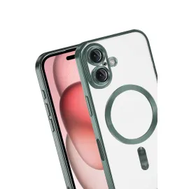 Newface Apple Iphone 17 Kross Magneticsafe Kapak - Koyu Yeşil