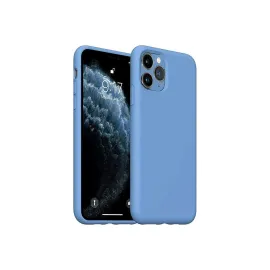 Newface Iphone 11 Pro Max Kılıf Nano Içi Kadife Silikon - Mavi