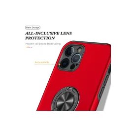 Newface Iphone 12 Pro Kılıf Elit Yüzüklü Kapak - Kırmızı