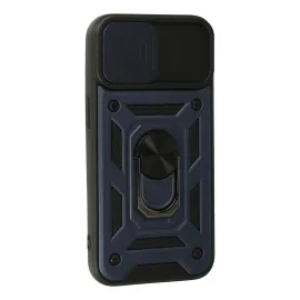 Newface Iphone 13 Kılıf Pars Lens Yüzüklü Silikon - Lacivert