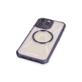 Newface Iphone 13 Pro Kılıf Prag Magneticsafe Kapak - Derin Mor