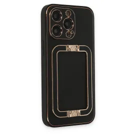 Newface Iphone 13 Pro Max Kılıf Coco Elit Kapak - Siyah