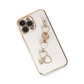 Newface Iphone 14 Pro Max Kılıf Esila Silikon - Beyaz
