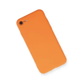 Newface Iphone 7 Kılıf Nano Içi Kadife Silikon - Turuncu