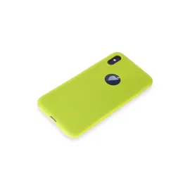 Newface Iphone X Kılıf First Silikon - Parlak Sarı