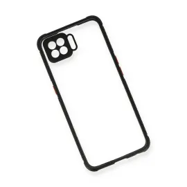 Newface Oppo A73 Kılıf Miami Şeffaf Silikon - Siyah