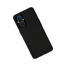 Newface Oppo Reno 7 Lite Kılıf Lansman Glass Kapak - Siyah