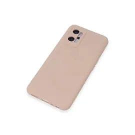 Newface Realme 9I 4G Kılıf Nano Içi Kadife Silikon - Pudra