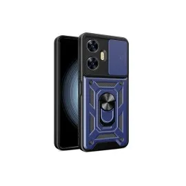 Newface Realme C55 Kılıf Pars Lens Yüzüklü Silikon - Lacivert