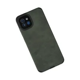 Newface Samsung Galaxy A03 Kılıf Loop Deri Silikon - Yeşil