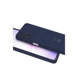 Newface Samsung Galaxy A07 4G Regal Magsafe Standlı Kapak - Lacivert