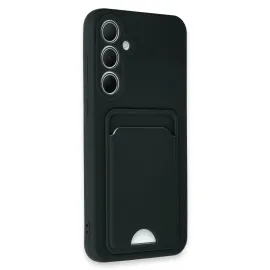 Newface Samsung Galaxy A35 5G Kılıf Kelvin Kartvizitli Silikon - Siyah