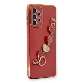 Newface Samsung Galaxy A53 5G Kılıf Esila Silikon - Kırmızı